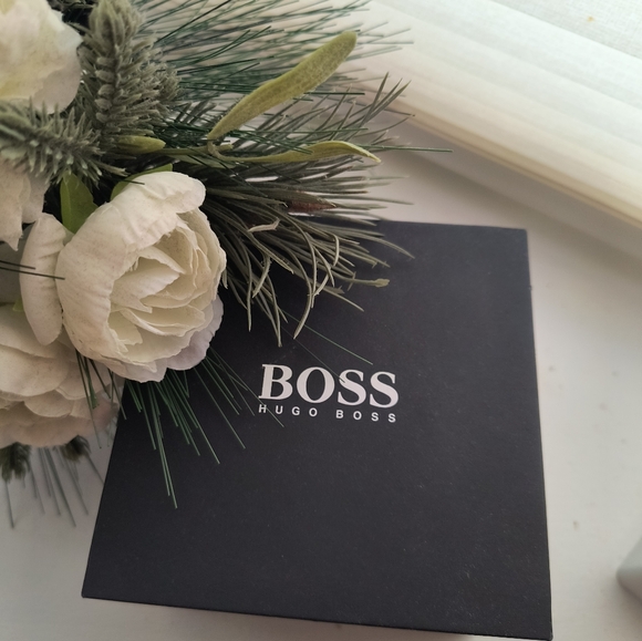 Hugo Boss Chronograph Black Leather Strap Watch